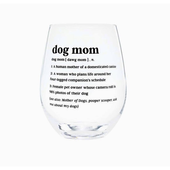 About Face Design Dining Dog Stemless Wine Tumbler Definition Of